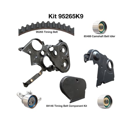 Dayco 97-00 Chrysler/Dodge/Plymouth 2.4L Timing Belt Kit, 95265K9 95265K9